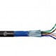 CABO LAN FTP CAT6 4 PARES DUPLA CAPA BLINDADO PRETO CRIMPADO (VENDA POR METRO) - INSTRUFIBER 