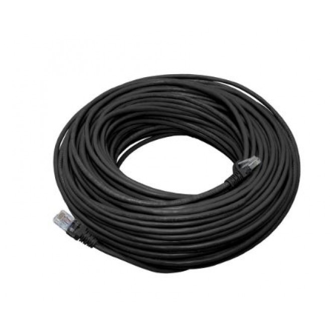 CABO DE REDE FURUKAWA PRETO RJ45 CRIMPADO CAT5E (VENDA POR METRO) - INSTRUFIBER