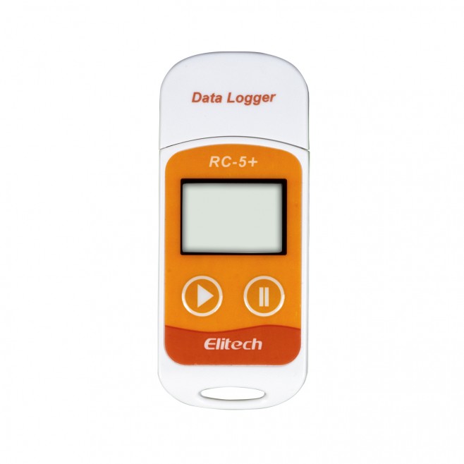 DATALOGGER DE TEMPERATURA (-30 A 70°C) 32000 LEITURAS CONEXÃO USB DIRETA RC-5 e RC-5+ (IP67)  - INSTRUFIBER