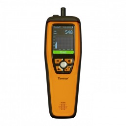 DETECTOR DE QUALIDADE DE AR (PARTICULAS / PM2,5 / PM10 / CO2 / HCHO / TEMPERATURA / UMIDADE) M2000 TEMTOP - INSTRUFIBER