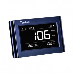 MEDIDOR DE QUALIDADE DE AR (PM2,5 / PM10 / CO2 / TEMPERATURA / UMIDADE) P1000 TEMTOP - INSTRUFIBER