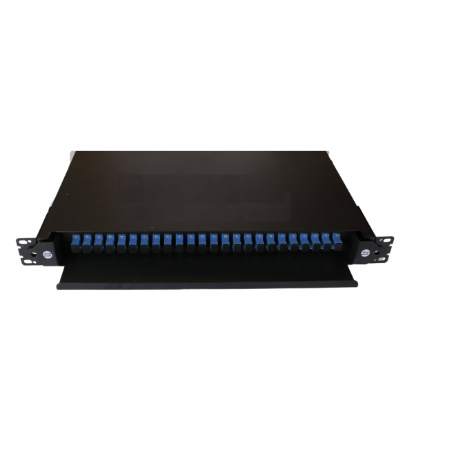 DIO RACK - DISTRIBUIDOR ÓPTICO DE 24 FO MONTADO COM PIGTAIL MONOMODO - SC/UPC - INSTRUFIBER