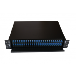 DIO RACK - DISTRIBUIDOR ÓPTICO DE 48FO MONTADO COM PIGTAIL MONOMODO -  SC/UPC - INSTRUFIBER