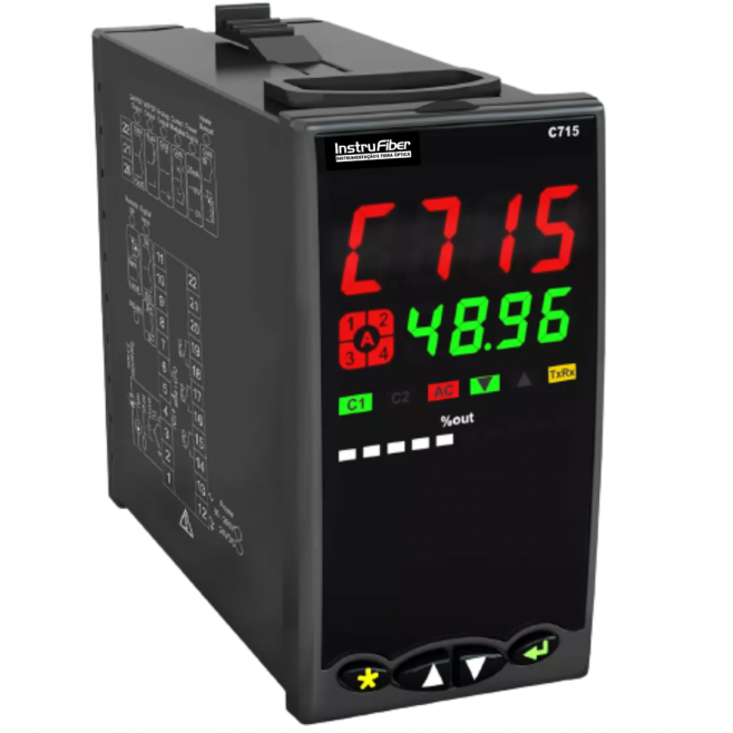 CONTROLADOR DE TEMPERATURA E PROCESSOS - C715 - INSTRUFIBER