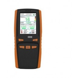 IFCO2 Medidor da Qualidade do Ar (Co2, Temperatura, Umidade, Formadeido Hcho, Tvoc e Partículas) - InstruFiber