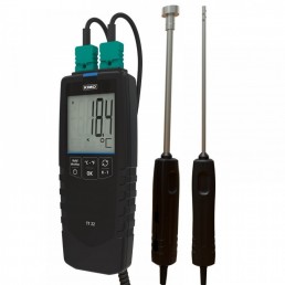 Termômetro digital portátil com 2 entradas, mod. TT-22, Kimo - InstruFiber 