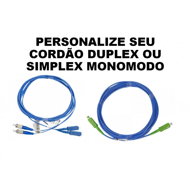 CORDÃO ÓPTICO DUPLEX - INSTRUFIBER