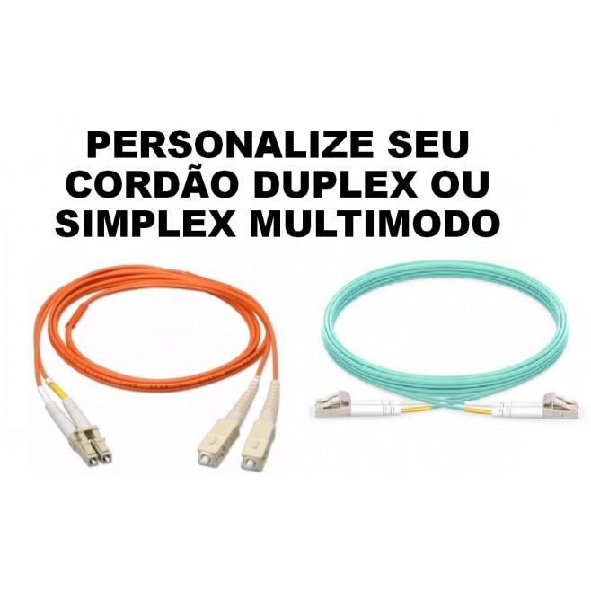 CORDÃO ÓPTICO DUPLEX CONECTORIZADO - INSTRUFIBER