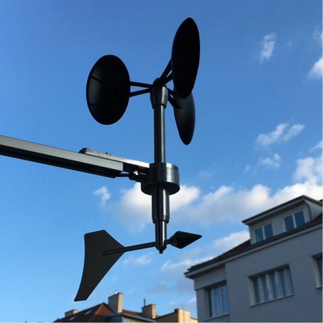 ANEMÔMETRO SENSOR CONJUGADO DE VELOCIDADE E DIREÇÃO DO VENTO COMPACTO Modelo Meteowind C - MARCA BARANI - INSTRUFIBER