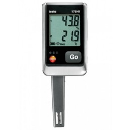 TESTO 175 H1 DATA LOGGER DE TEMPERATURA E UMIDADE DE 2 CANAIS COM SENSOR DE UMIDADE EXTERNO - INSTRUFIBER