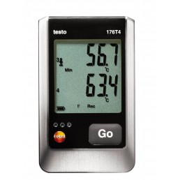 TESTO 176 T4 DATA LOGGER DE TEMPERATURA COM 4 CANAIS E CONEXÕES PARA SENSORES EXTERNOS (TP TIPO T, K E J) - INSTRUFIBER