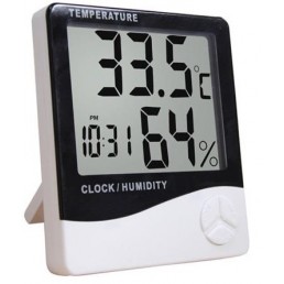 TERMOHIGRÔMETRO DIGITAL COM RELÓGIO/ALARME/CALENDÁRIO - IF-45 - INSTRUFIBER