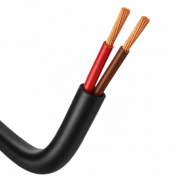 Cabo Manga 2 Vias (2x26 AWG) Sem Blindagem Preto - INSTRUFIBER