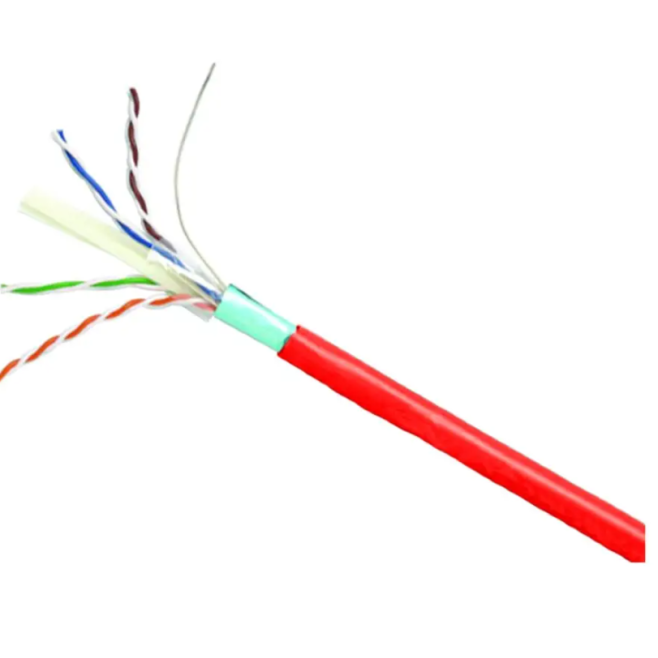 CABO F/FTP CAT6A 23AWG LSZH BLINDADO VERMELHO 305M AMP  COMMSCOPE - INSTRUFIBER