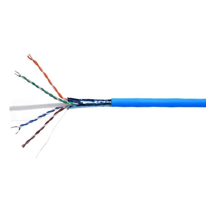 CABO FTP CAT6A LSZH BLINDADO AZUL AMP (CAIXA COM 305M) - INSTRUFIBER