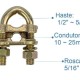 Grampo para Haste de Aterramento GTDU 1/2~5/8" - INSTRUFIBER Grampo para Haste de Aterramento GTDU 1/2~5/8" - INSTRUFIBER
