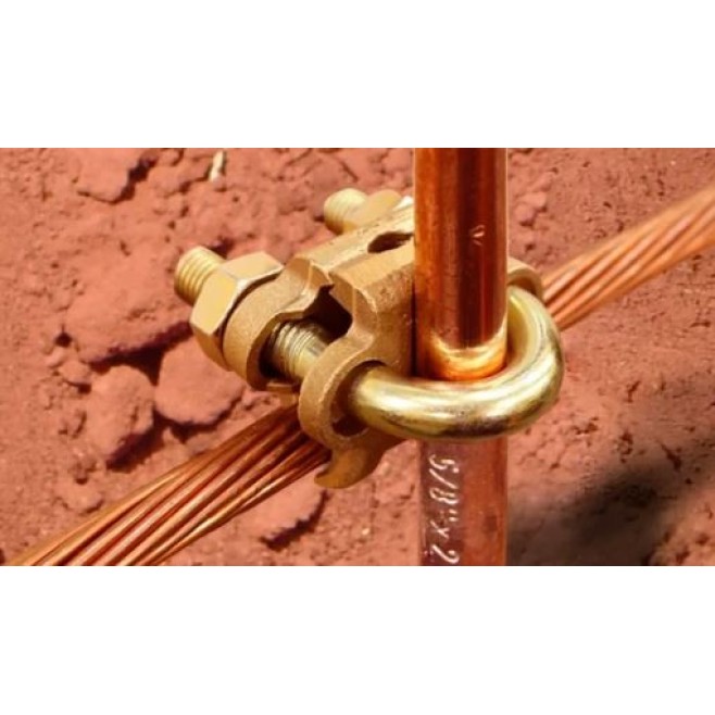 Grampo para Haste de Aterramento GTDU 5/8"~3/4" - INSTRUFIBER Grampo para Haste de Aterramento GTDU 5/8"~3/4" - INSTRUFIBER