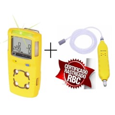 Detector de 4 gases GasAlert MicroClip XL com Bomba elétrica para Liberação Espaço Confinado - INSTRUFIBER