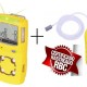 Detector de 4 gases GasAlert MicroClip XL com Bomba elétrica para Liberação Espaço Confinado - INSTRUFIBER