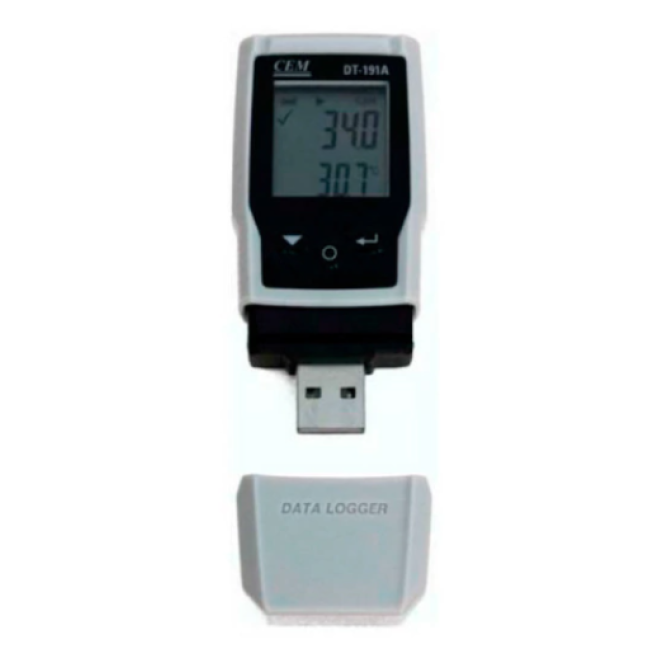 Data Logger Termo Higrômetro com LCD -30°C a 60°C - DT191A - CEM - INSTRUFIBER