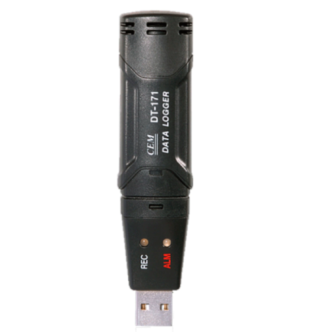 Data Logger de Temperatura e Umidade USB -40°C a +70°C - DT171 - CEM - INSTRUFIBER