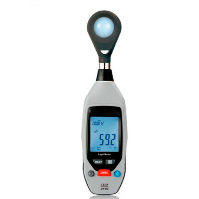 Luxímetro Profissional com Bluetooth - DT92 - CEM - INSTRUFIBER