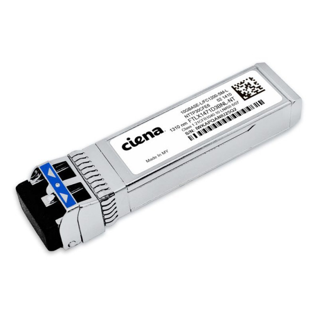 Transceptor Óptico Ciena NTTP30CFE6 10GBASE-LR SFP+, 1310nm 10km LC SMF Duplex FTLX1471D3BNL-NT - INSTRUFIBER