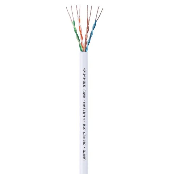 CABO DE REDE UTP CAT5E 24AWG CMX BRANCO 305M CONDUTTI - INSTRUFIBER