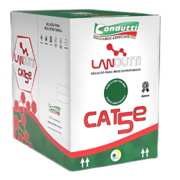CABO DE REDE UTP CAT5E 24AWG CMX BRANCO 305M CONDUTTI - INSTRUFIBER