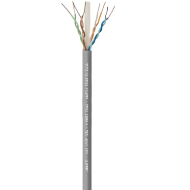 CABO LANDUTTI UTP CAT6 LSZH-3 4 PARES 24AWG 305M CINZA  CONDUTTI - INSTRUFIBER