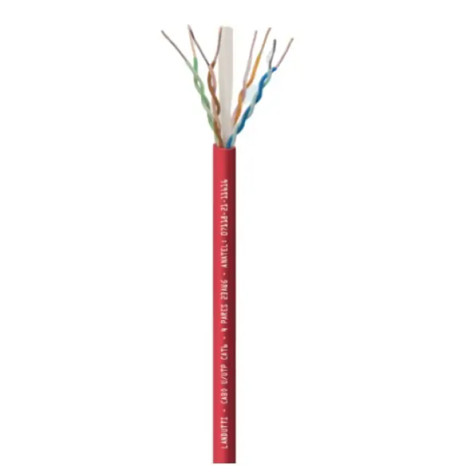 CABO LANDUTTI UTP CAT6 LSZH-3 4 PARES 24AWG 305M VERMELHO  CONDUTTI - INTELBRAS