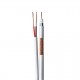 CABO COAXIAL RF 0,4X2,5+BIP 80% MALHA 100M SIMPLES BLINDAGEM BRANCO - INSTRUFIBER