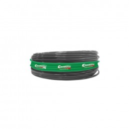 CABO COAXIAL RF 0.4X2.5+BIP 80% MALHA 100M PRETO - INSTRUFIBER