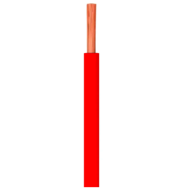 Cabo Flexível 6mm Vermelho 750V rl 100 metros - INSTRUFIBER