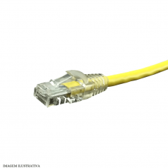 Patch Cord Cat6 Amarelo UTP 10/100/1000Mbps - INSTRUFIBER