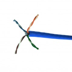 Cabo de Rede CAT6 Azul Gigabit 4PX23AWG UTP - INSTRUFIBER