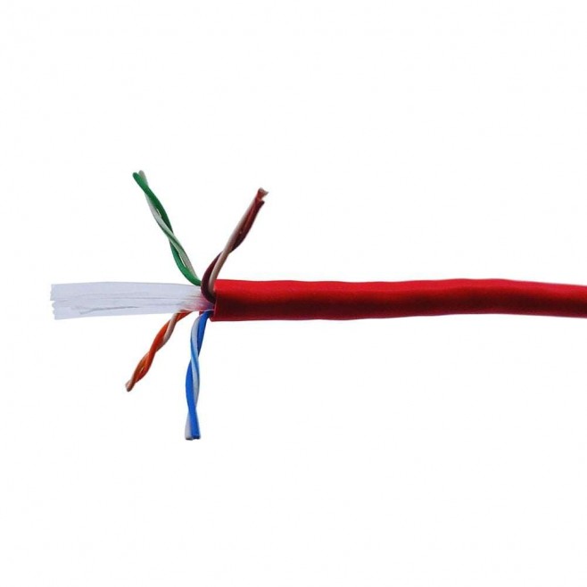 Cabo de Rede Cat6 Vermelho UTP Gigabit - INSTRUFIBER