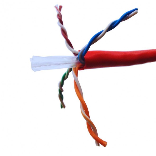 Cabo de Rede Cat6 Vermelho UTP Gigabit - INSTRUFIBER