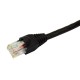 Patch Cord CAT6 Preto Montado 10/100/1000Mbps - INSTRUFIBER