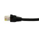 Patch Cord CAT6 Preto Montado 10/100/1000Mbps - INSTRUFIBER