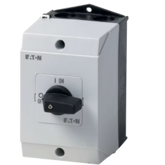 CHAVE SECCIONADORA TRIPOLAR 32A MANOPLA PRETA / MONTADA EM CAIXA IP65 P1-32/I2 EATON - INSTRUFIBER