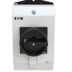 CHAVE SECCIONADORA TRIPOLAR 32A 1NA + 1NF MANOPLA PRETA / MONTADA EM CAIXA IP65 P1-32/I2H/SVB-SW/HI11 EATON - INSTRUFIBER