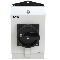 CHAVE SECCIONADORA TRIPOLAR 25A MANOPLA PRETA / MONTADA EM CAIXA IP65 P1-25/I2 EATON - INSTRUFIBER