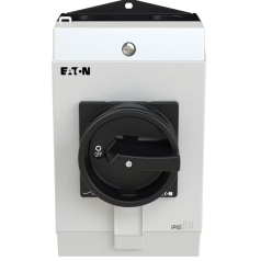 CHAVE SECCIONADORA TRIPOLAR 25A MANOPLA PRETA / MONTADA EM CAIXA IP65 P1-25/I2/SVB-SW EATON - INSTRUFIBER