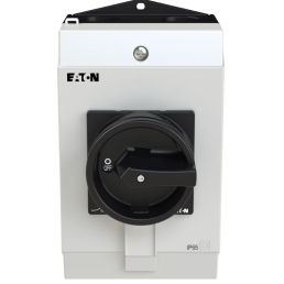 CHAVE SECCIONADORA TRIPOLAR 25A MANOPLA PRETA / MONTADA EM CAIXA IP65 P1-25/I2/SVB-SW EATON - INSTRUFIBER