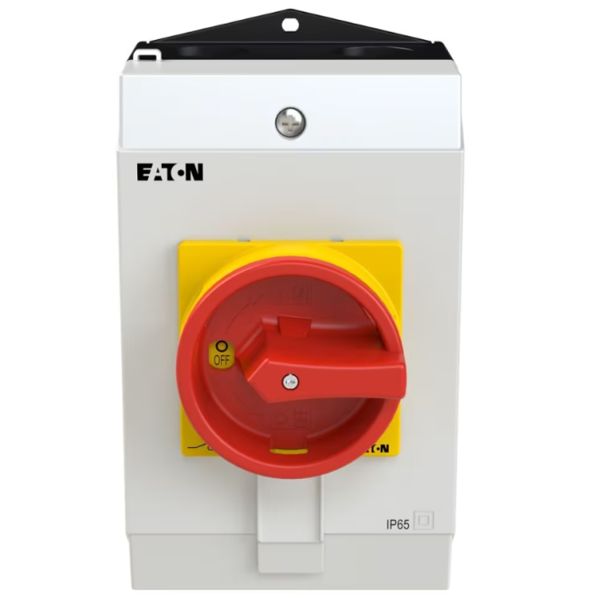 CHAVE SECCIONADORA DE EMERGENCIA TRIPOLAR + NEUTRO 25A / MONTADA EM CAIXA IP65 P1-25/I2/SVB/N EATON - INSTRUFIBER