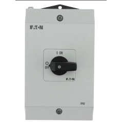 CHAVE SECCIONADORA TRIPOLAR + NEUTRO 25A MANOPLA PRETA / MONTADA EM CAIXA IP65 P1-25/I2/N EATON - INSTRUFIBER