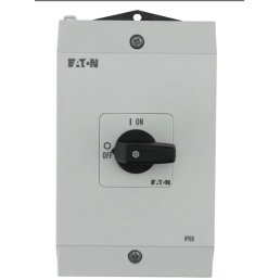 CHAVE SECCIONADORA TRIPOLAR + NEUTRO 25A MANOPLA PRETA / MONTADA EM CAIXA IP65 P1-25/I2/N EATON - INSTRUFIBER