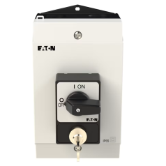 CHAVE SECCIONADORA TRIPOLAR 25A MANOPLA PRETA FECHADURA SVA / MONTADA EM CAIXA IP65 P1-25/I2/SVA(A) EATON - INSTRUFIBER