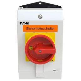 CHAVE SECCIONADORA DE EMERGENCIA TRIPOLAR 25A 1NA + 1NF / MONTADA EM CAIXA IP65 P1-25/I2-SI/HI11 EATON - INSTRUFIBER